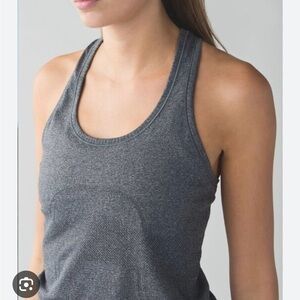 Lululemon Heathered Dark Grey Swiftly Tech Tank